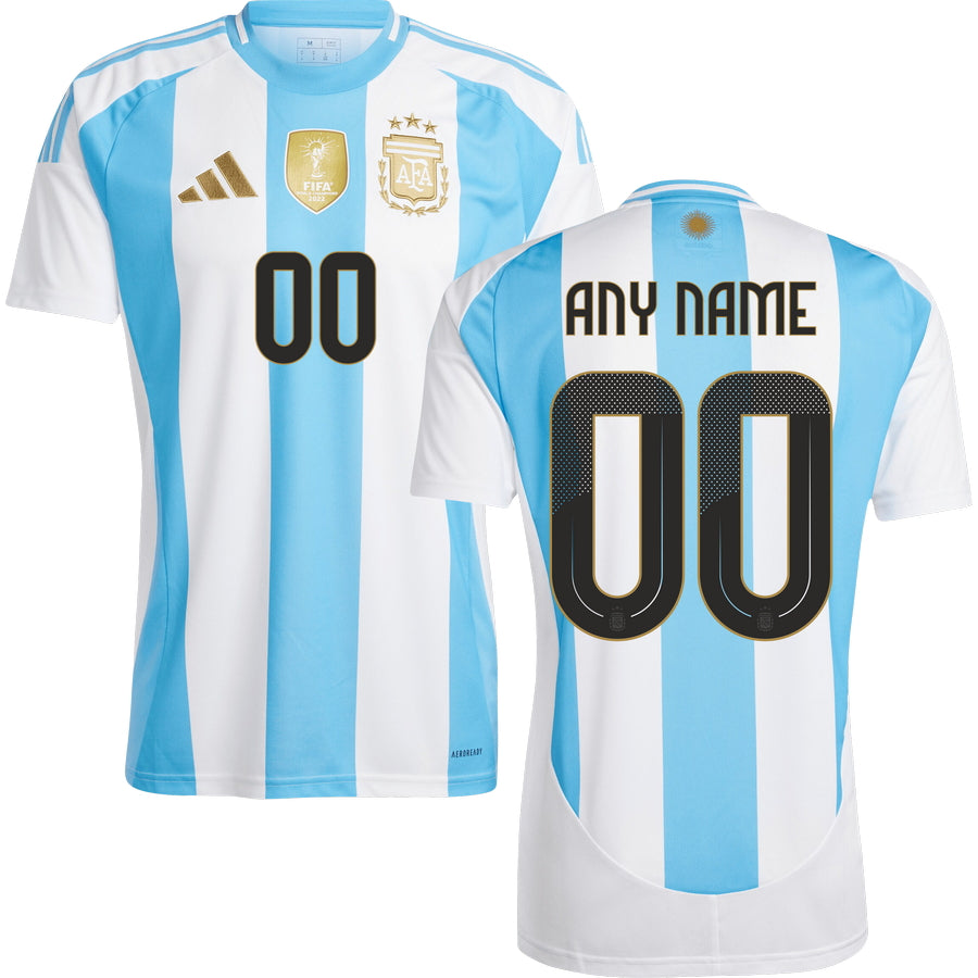 Argentina Home Stadium Jersey 2024 Men`s COPA AMERICA-Footzilla