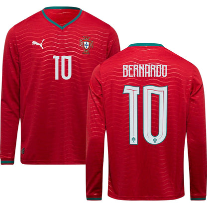 Portugal World Cup 2026 Home Long Sleeve Jersey Adults