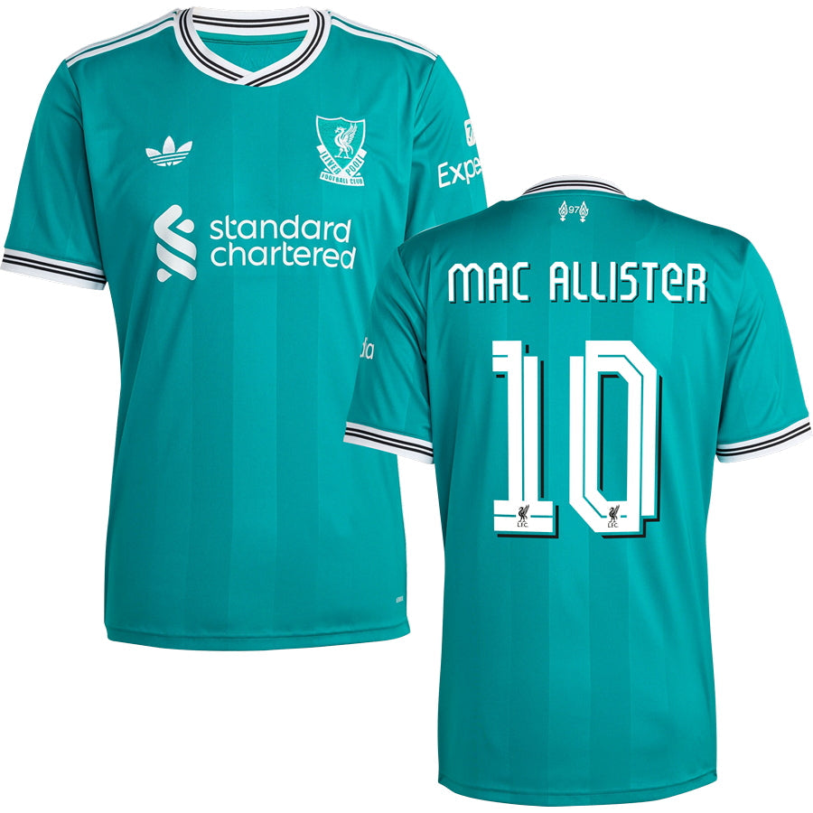 Liverpool Third #10 MAC ALLISTER Jersey 2025/26 Adults-Footzilla