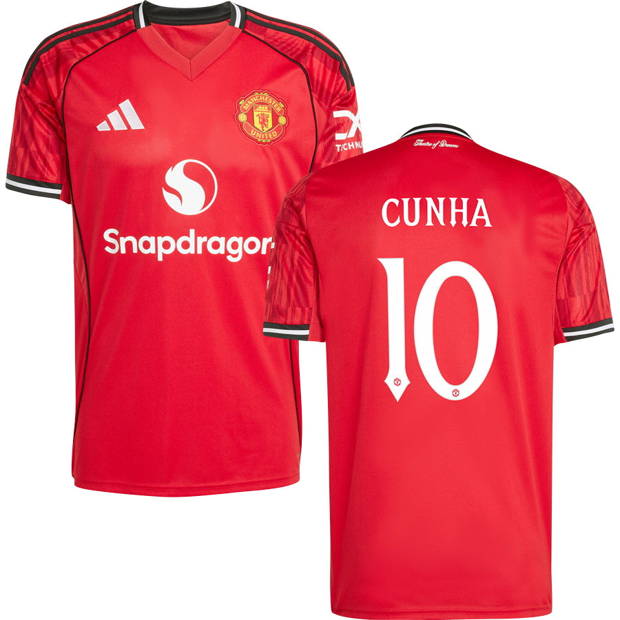 Manchester United Home Jersey 2025/26 Adults-Footzilla