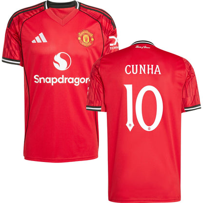 Manchester United Home Jersey 2025/26 Adults-Footzilla