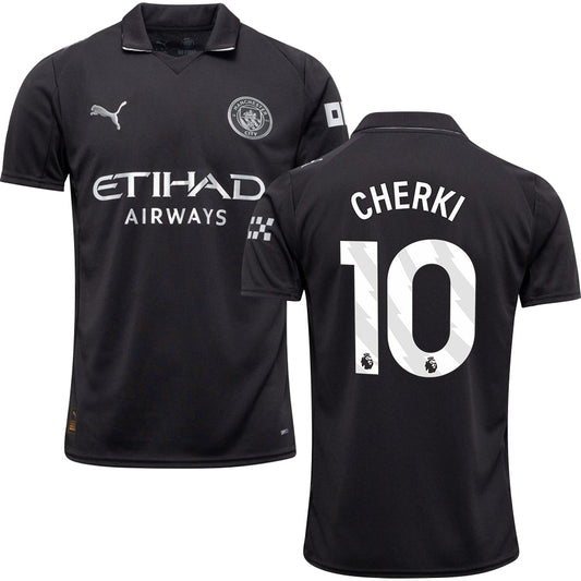 Manchester City Away #10 CHERKI Jersey 2025/26 Adults-Footzilla