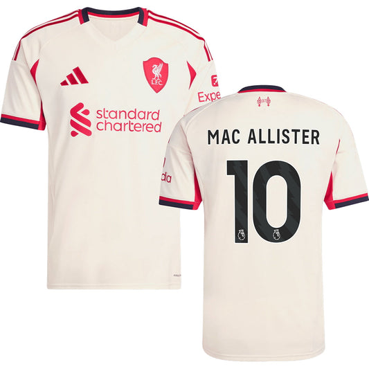 Liverpool Away #10 MAC ALLISTER Jersey 2025/26 Adults-Footzilla