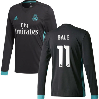 Real Madrid CF Away Long Sleeve Jersey 2017/18 Adults-Footzilla