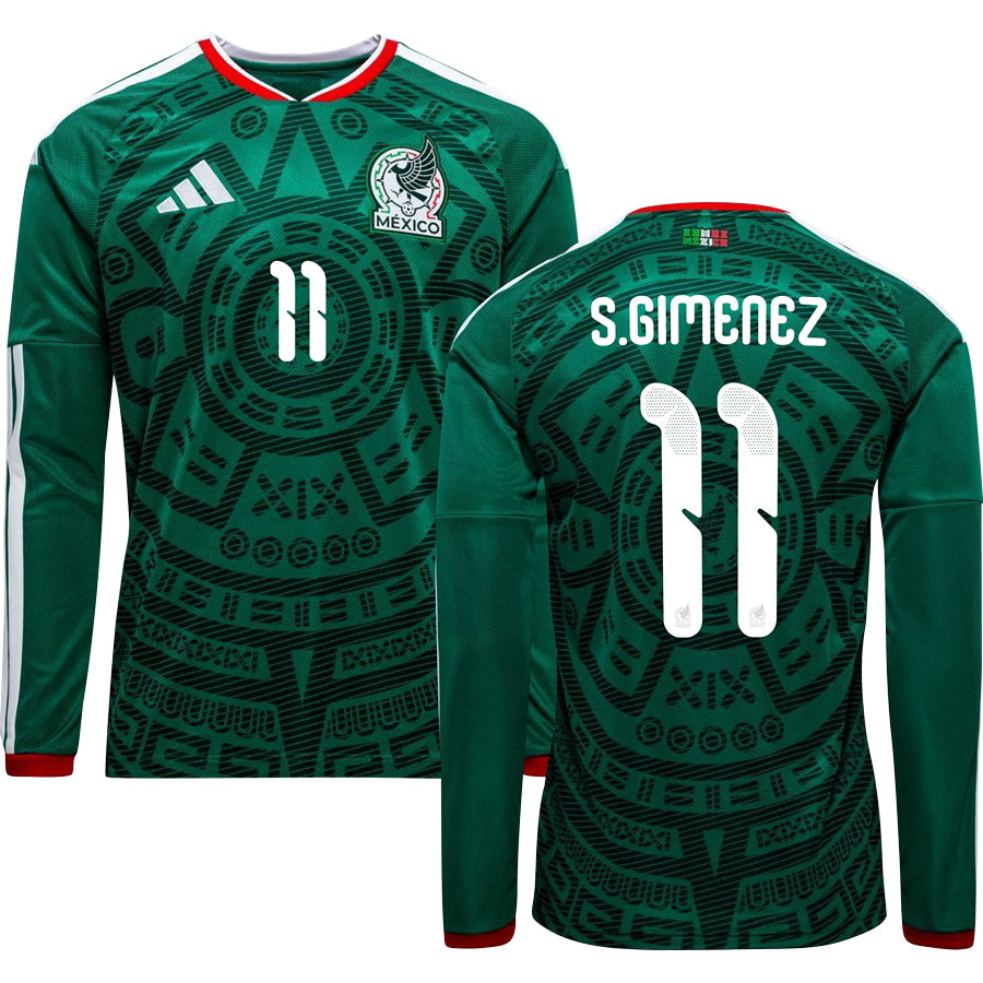 Mexico World Cup 2026 Home Long Sleeve Jersey Adults