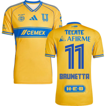 Tigres UANL Home Jersey 2025/26 Adults-Footzilla
