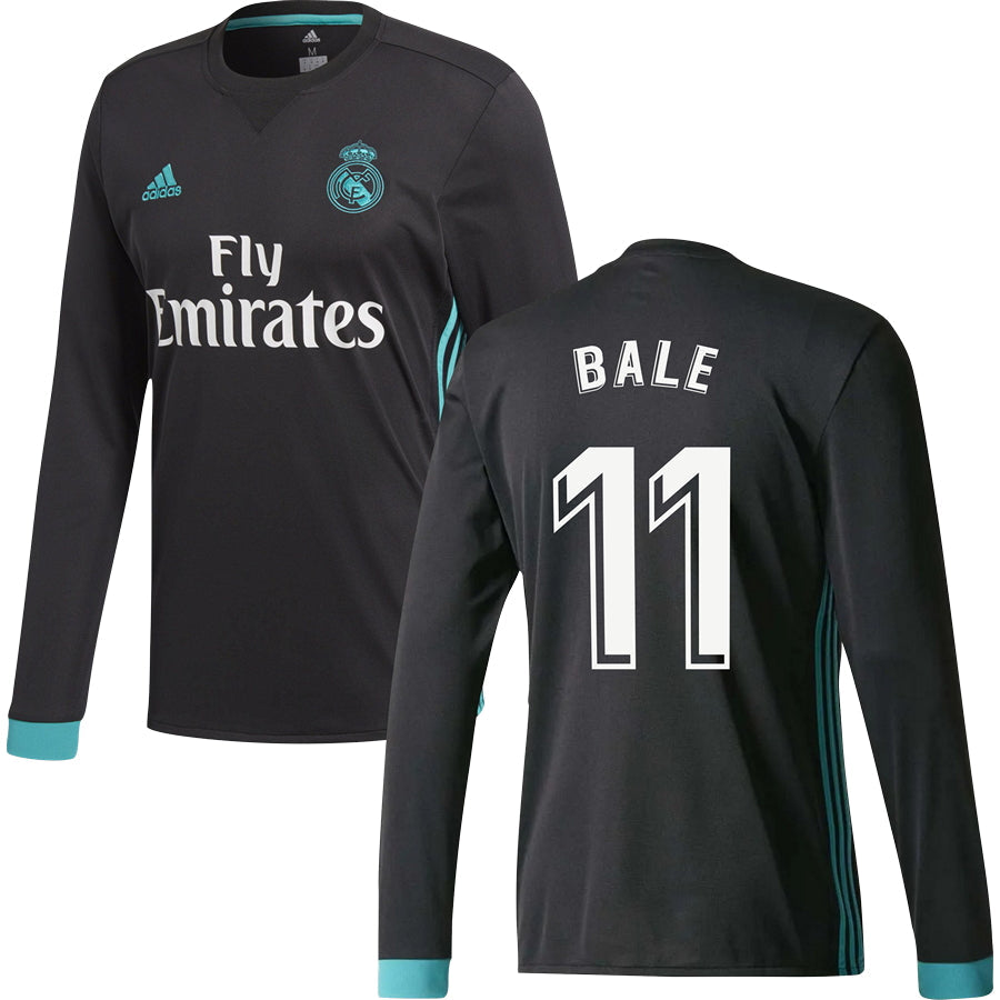 Real Madrid CF Away Long Sleeve Jersey 2017/18 Adults-Footzilla