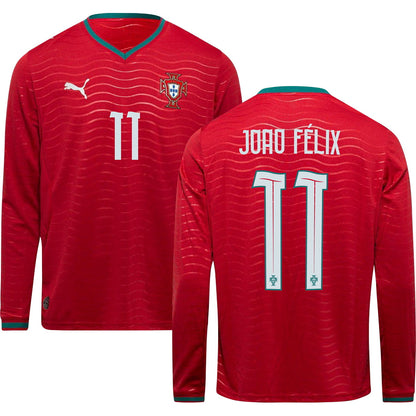 Portugal World Cup 2026 Home Long Sleeve Jersey Adults