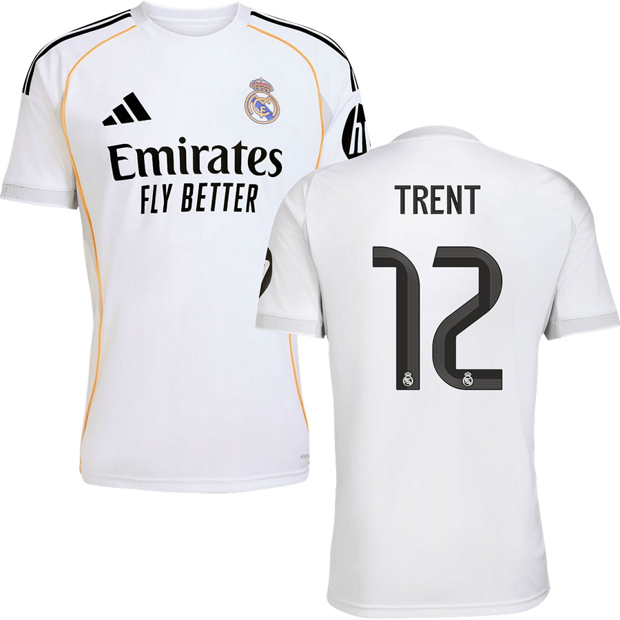 Real Madrid CF Home #12 TRENT Jersey 2025/26 Adults-Footzilla