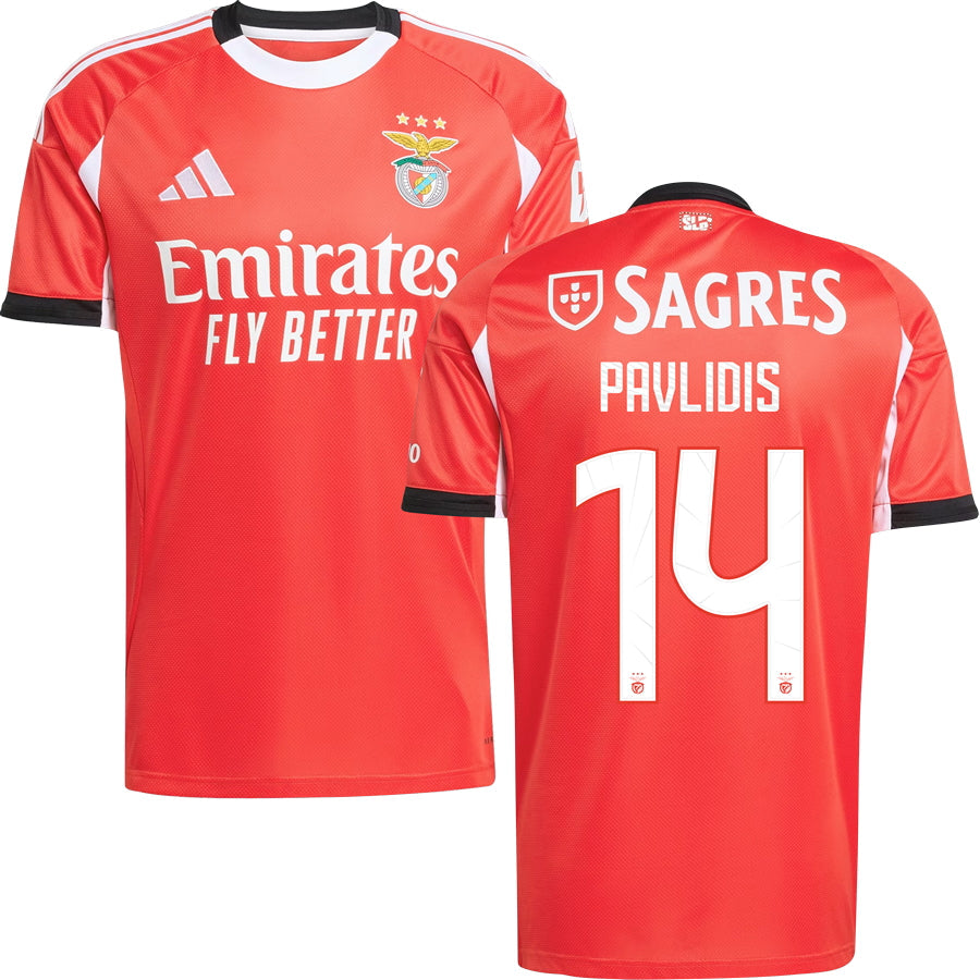 Benfica Home Jersey 2025/26 Adults-Footzilla