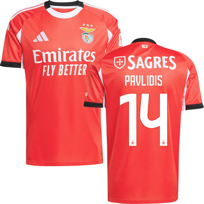 Benfica Home Jersey 2025/26 Adults-Footzilla