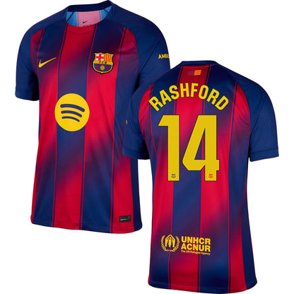 Barcelona FC Home #14 RASHFORD Jersey 2025/26 Adults-Footzilla