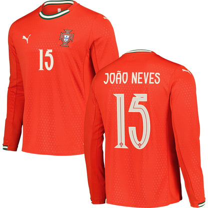 Portugal Home Long Sleeve Jersey 2025 Adults-Footzilla