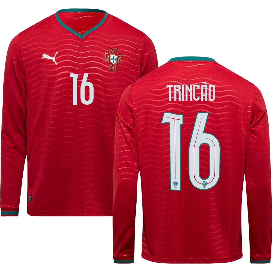 Portugal World Cup 2026 Home Long Sleeve Jersey Adults