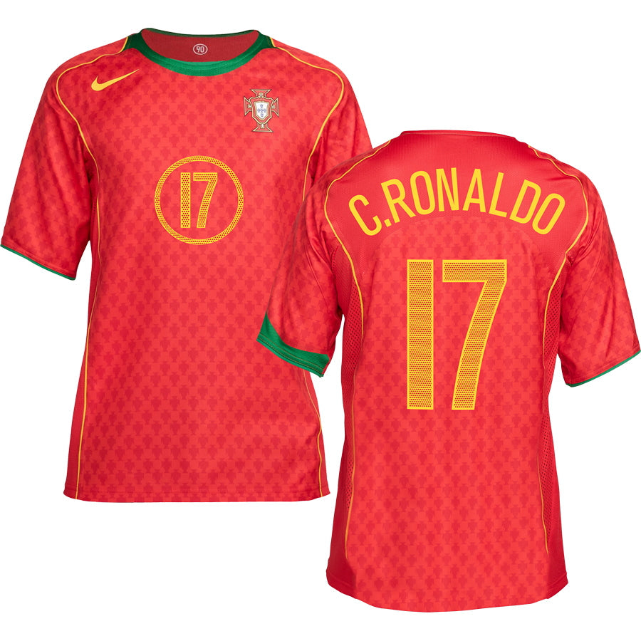 Portugal 2004 Home Jersey Reissue-Footzilla