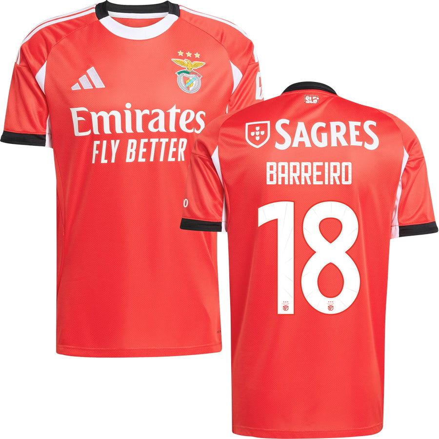 Benfica Home Jersey 2025/26 Adults-Footzilla
