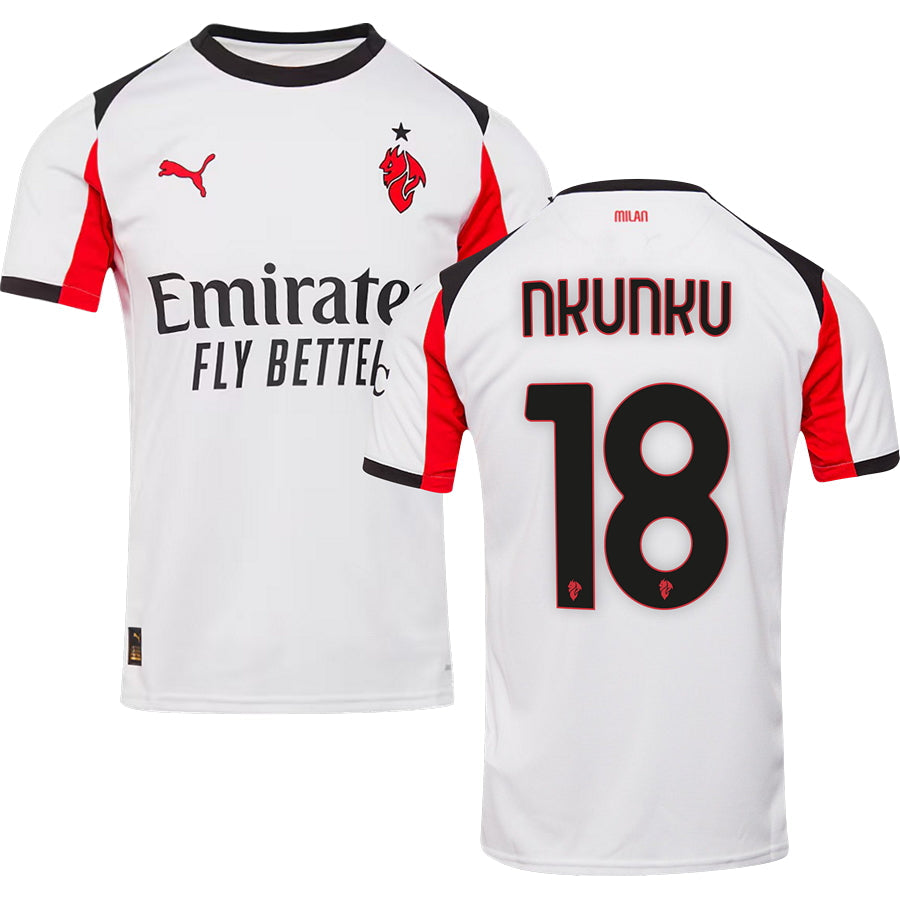 Milan AC Away Jersey 2025/26 Adults-Footzilla