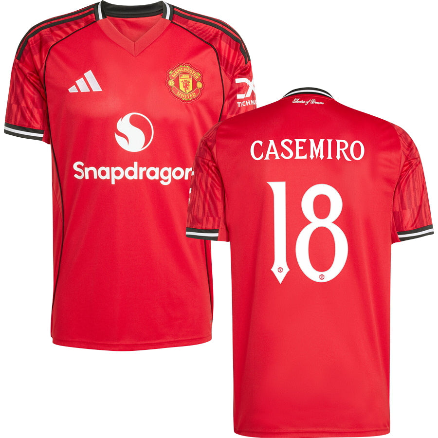 Manchester United #18 CASEMIRO Home Jersey 2025/26 Adults-Footzilla