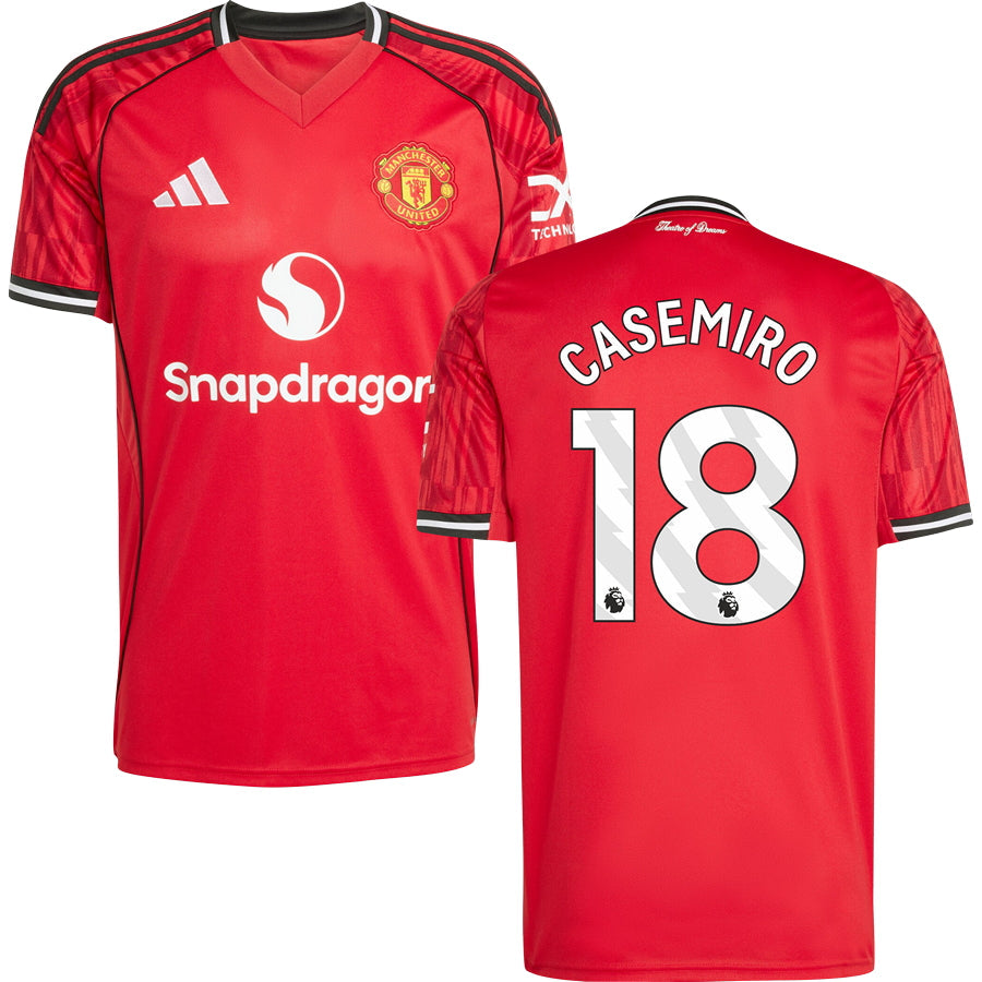 Manchester United #18 CASEMIRO Home Jersey 2025/26 Adults-Footzilla
