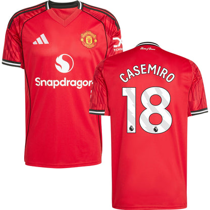 Manchester United #18 CASEMIRO Home Jersey 2025/26 Adults-Footzilla