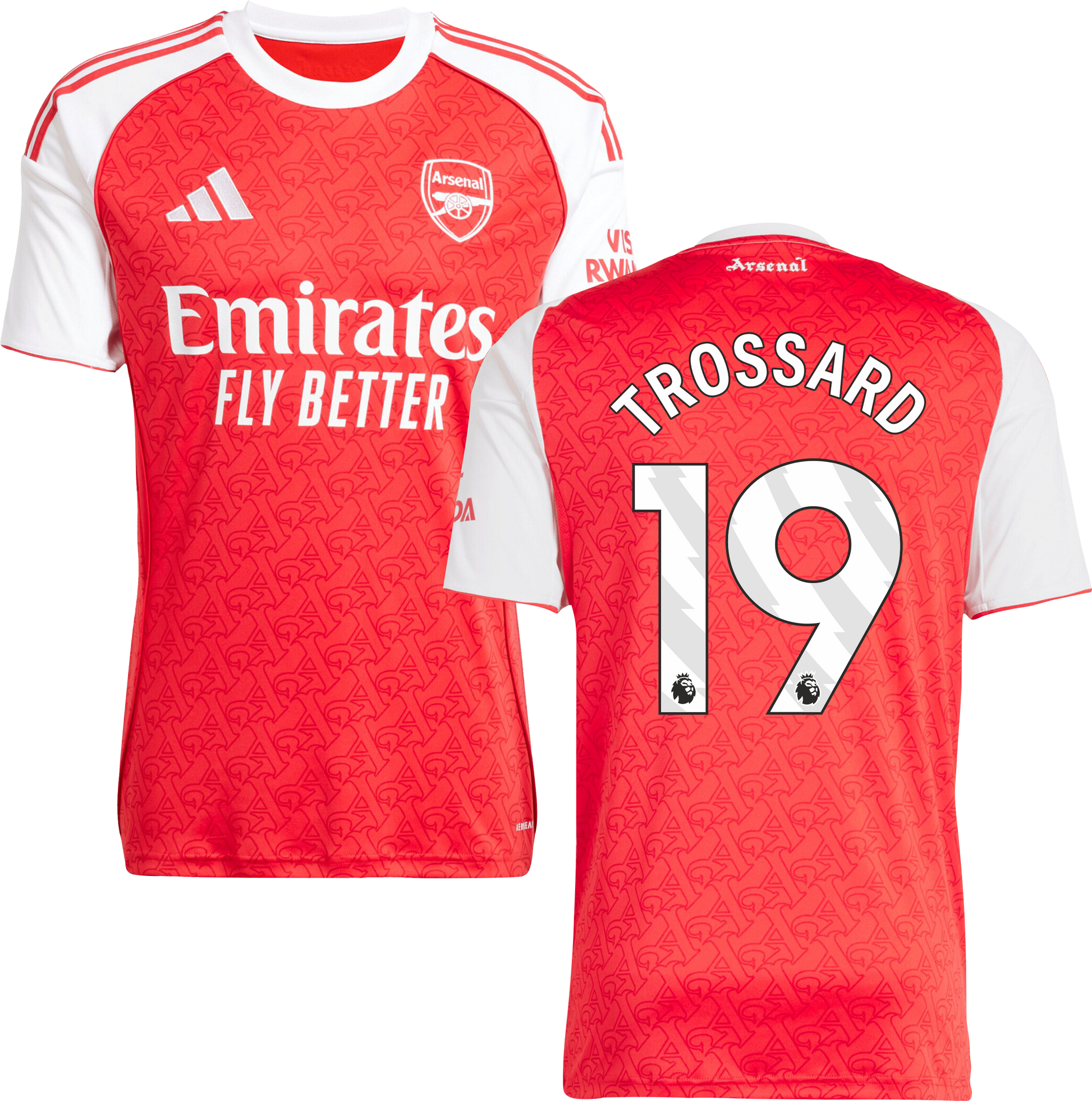 Arsenal Home Jersey #19 TROSSARD 2025/26 Adults-Footzilla