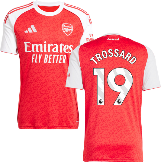 Arsenal Home Jersey #19 TROSSARD 2025/26 Adults-Footzilla