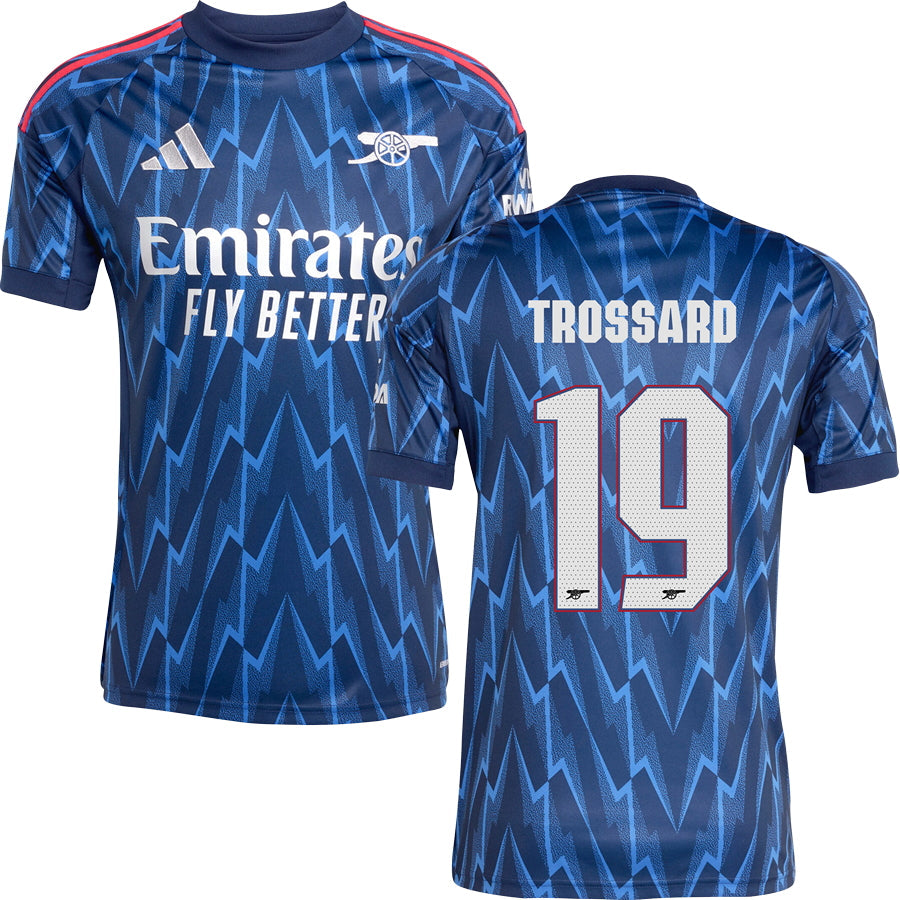 Arsenal Away Jersey #19 TROSSARD 2025/26 Adults-Footzilla