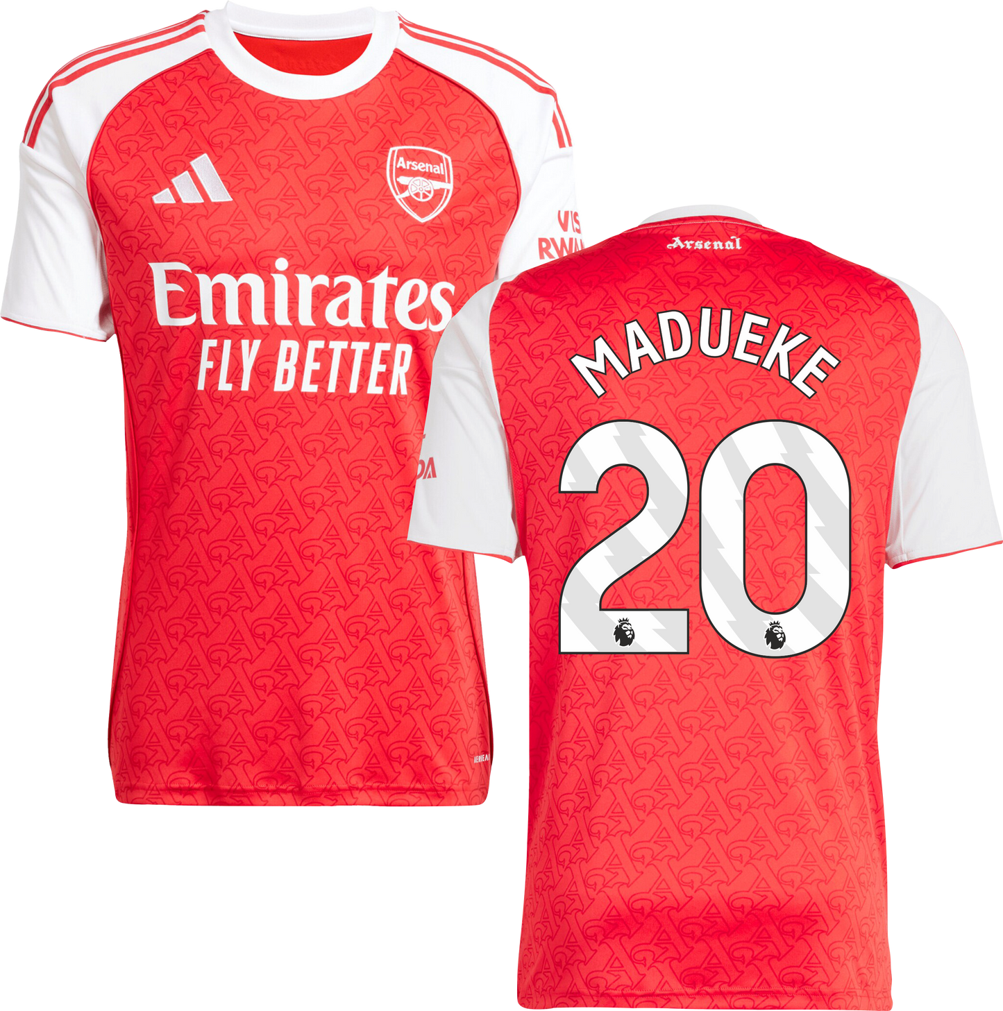 Arsenal Home Jersey #20 MADUEKE 2025/26 Adults-Footzilla
