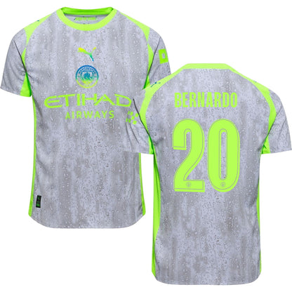 Manchester City #20 BERNARDO Third Jersey 2025/26 Adults-Footzilla