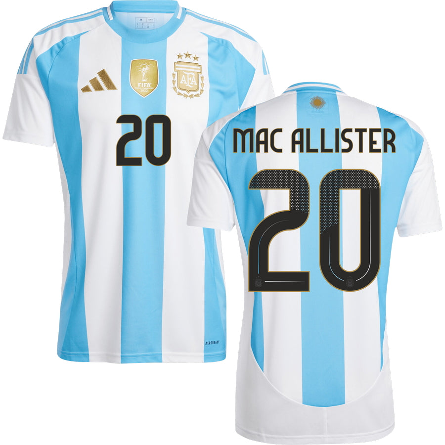Argentina Home Stadium Jersey 2024 Men`s COPA AMERICA-Footzilla