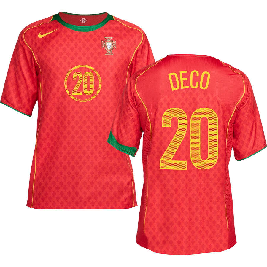 Portugal 2004 Home Jersey Reissue-Footzilla