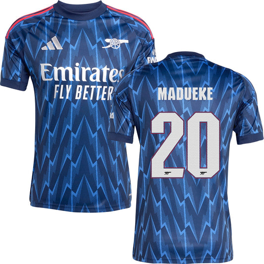Arsenal Away Jersey #20 MADUEKE 2025/26 Adults-Footzilla
