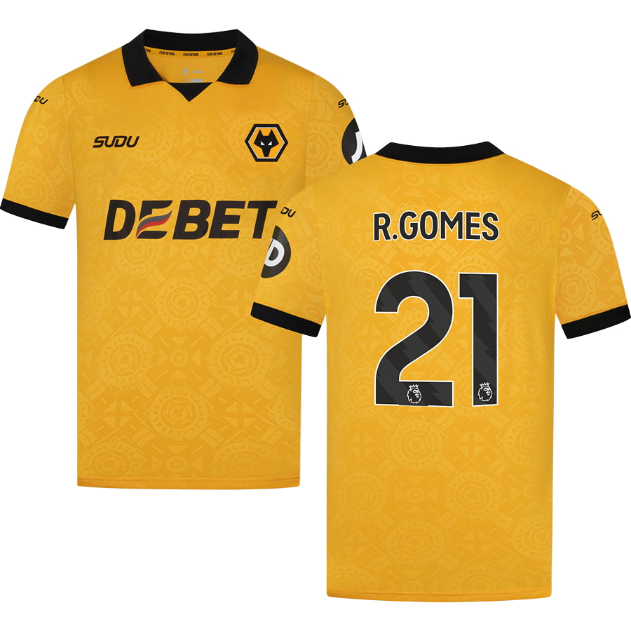 Wolverhampton Wanderers Home Jersey 2025/26 Adults-Footzilla