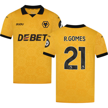 Wolverhampton Wanderers Home Jersey 2025/26 Adults-Footzilla