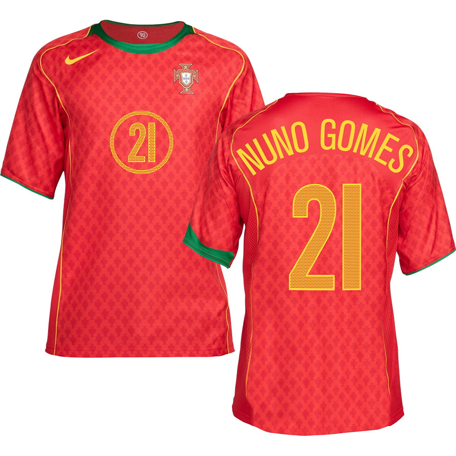 Portugal 2004 Home Jersey Reissue-Footzilla