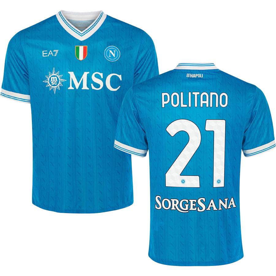 Napoli SSC Home Jersey 25/26 Adults-Footzilla