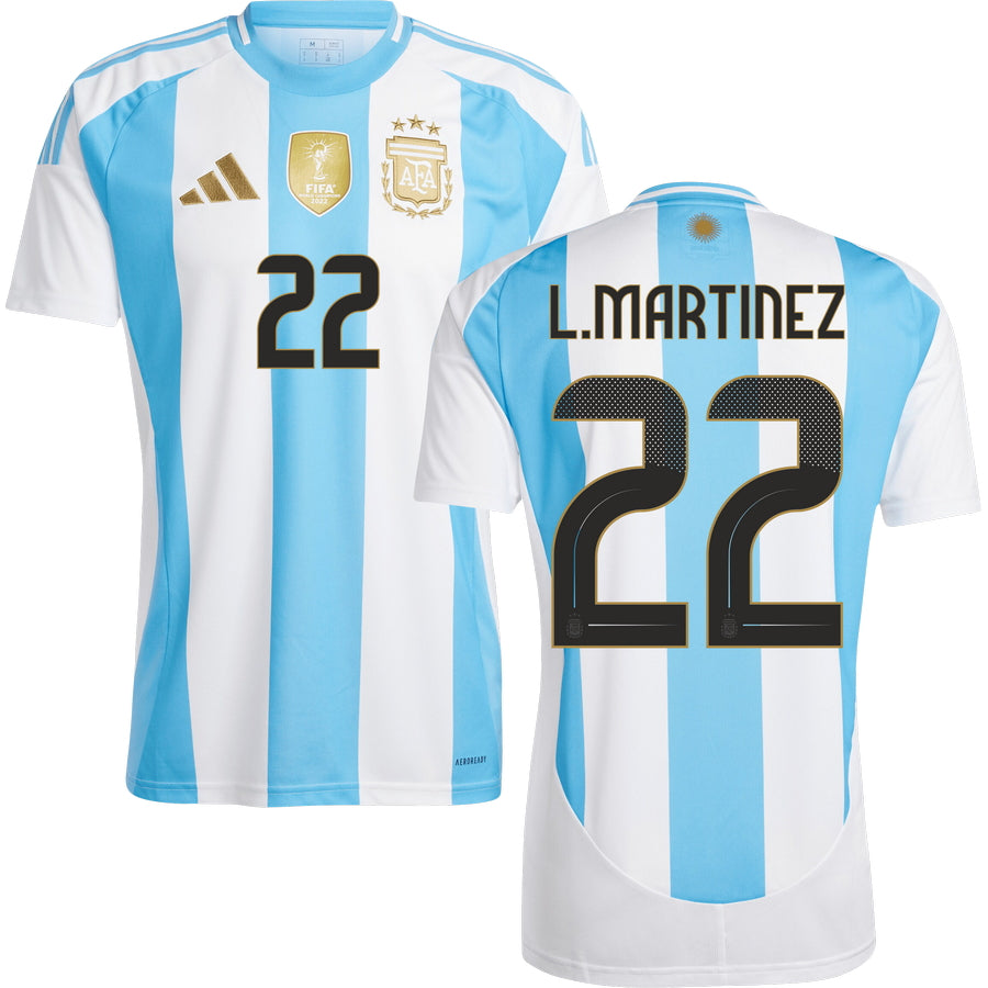 Argentina Home Stadium Jersey 2024 Men`s COPA AMERICA-Footzilla