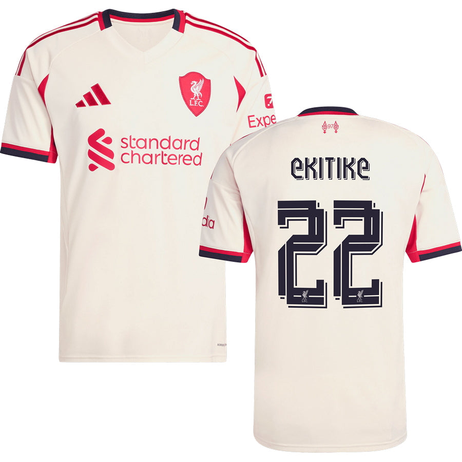 Liverpool Away #22 EKITIKE Jersey 2025/26 Adults-Footzilla