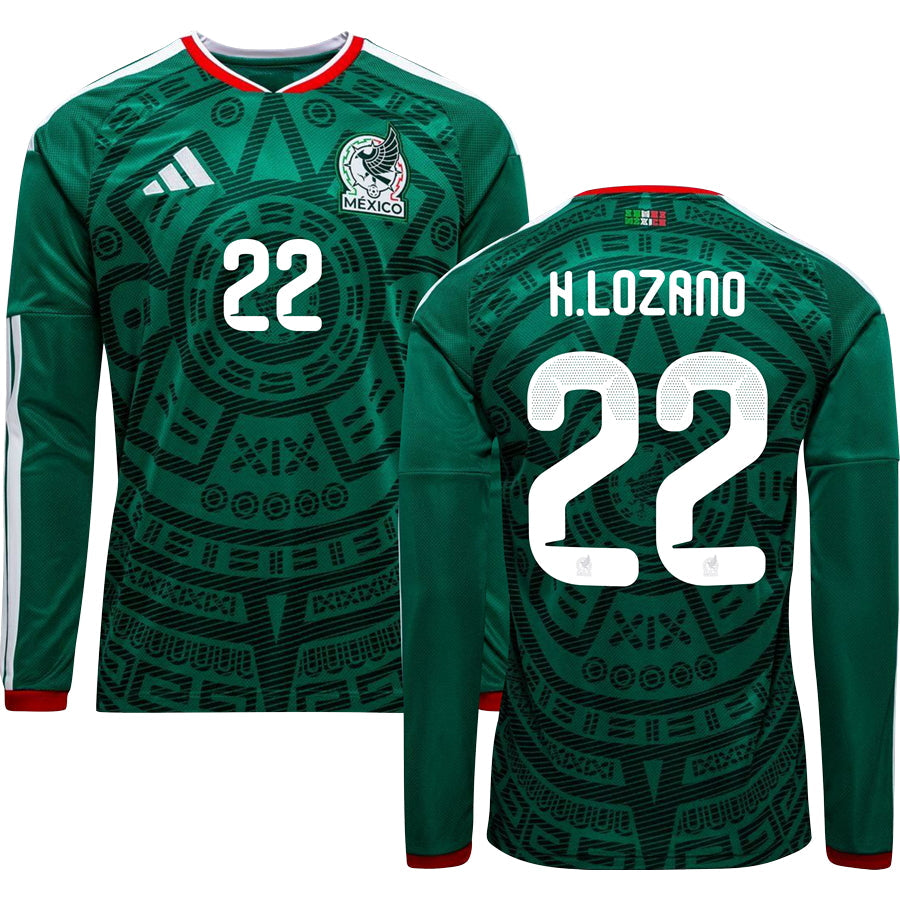 Mexico World Cup 2026 Home Long Sleeve Jersey Adults