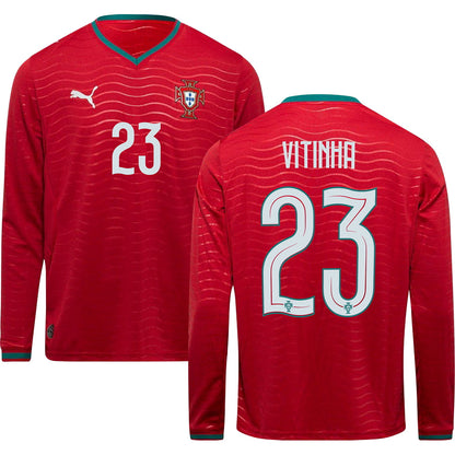 Portugal World Cup 2026 Home Long Sleeve Jersey Adults
