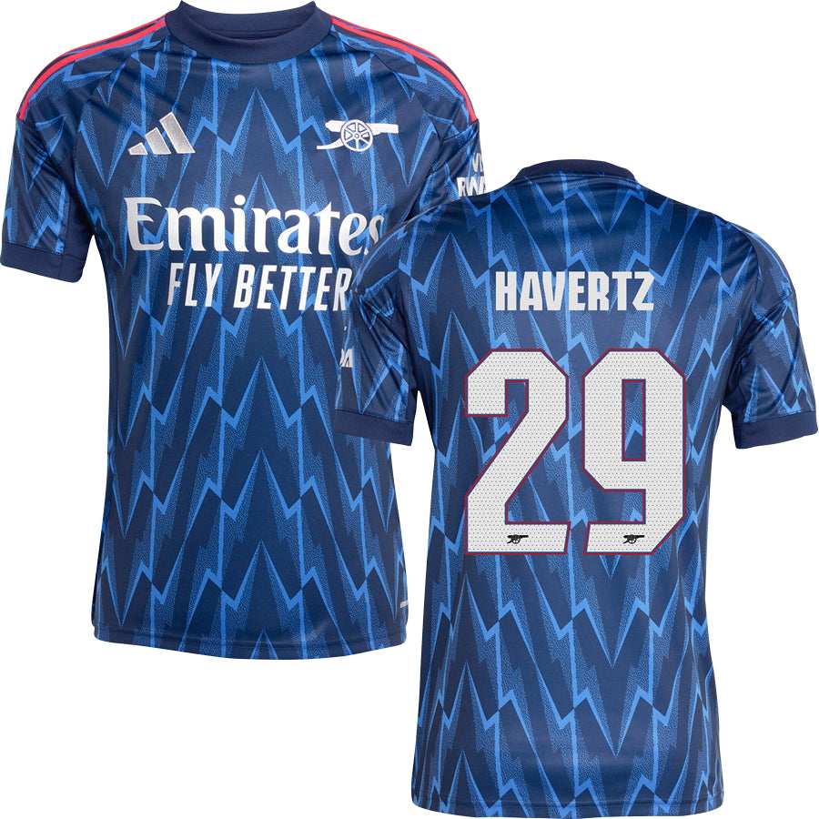 Arsenal Away Jersey Stadium 2025/26 Adults-Footzilla