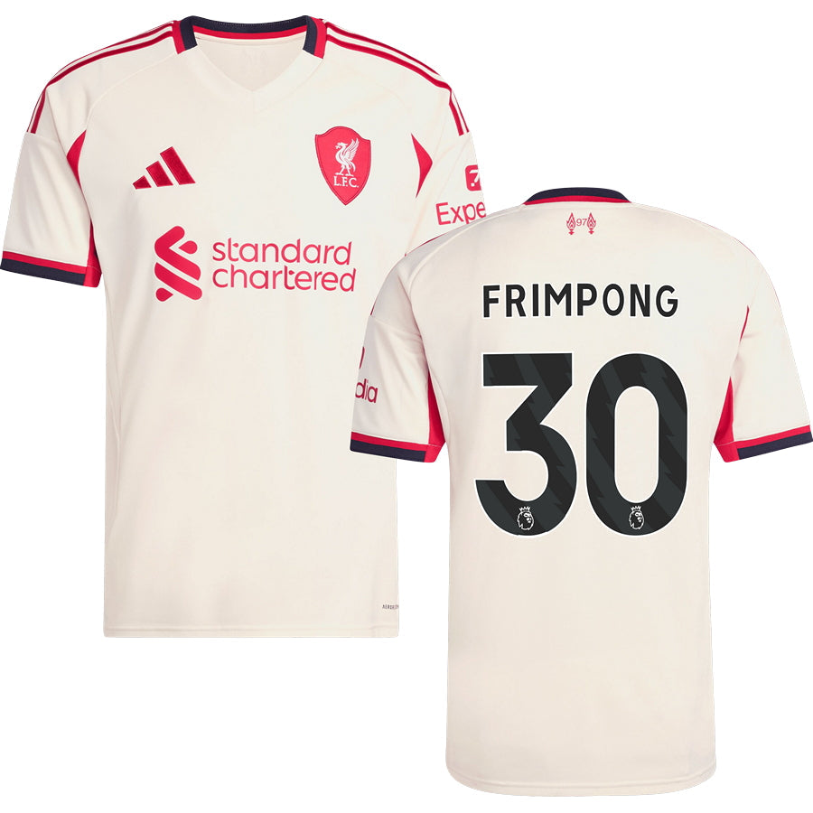 Liverpool Away #30 FRIMPONG Jersey 2025/26 Adults-Footzilla