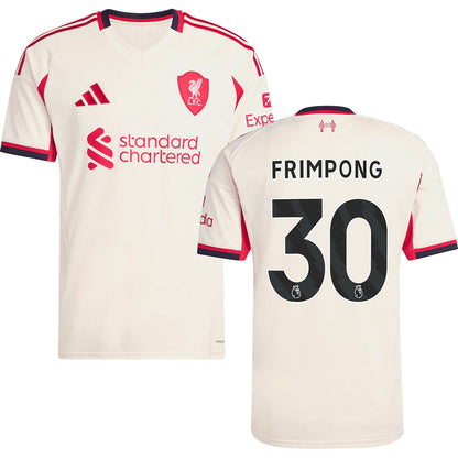 Liverpool Away #30 FRIMPONG Jersey 2025/26 Adults-Footzilla