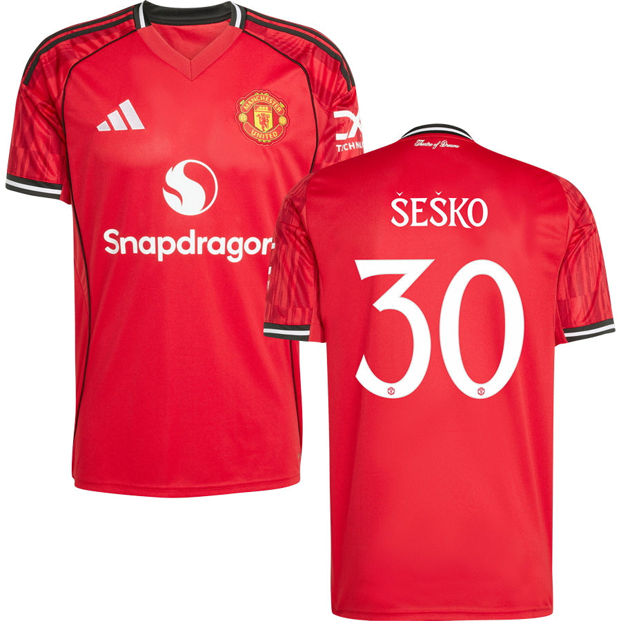 Manchester United Home Jersey 2025/26 Adults-Footzilla