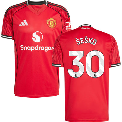 Manchester United Home Jersey 2025/26 Adults-Footzilla