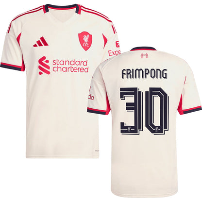 Liverpool Away #30 FRIMPONG Jersey 2025/26 Adults-Footzilla