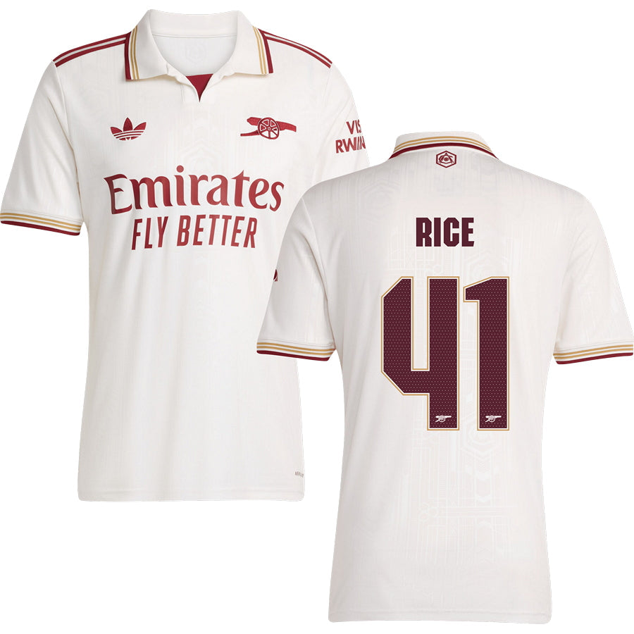 Arsenal Third Jersey #41 RICE 2025/26 Adults-Footzilla