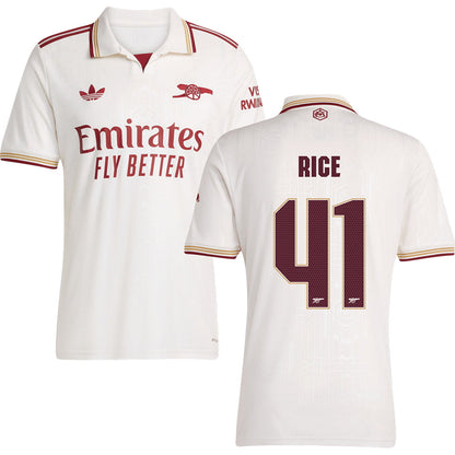 Arsenal Third Jersey #41 RICE 2025/26 Adults-Footzilla