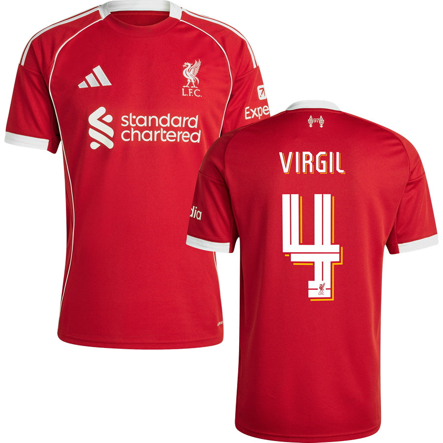 Liverpool Home #4 VIRGIL Jersey 2025/26 Adults-Footzilla