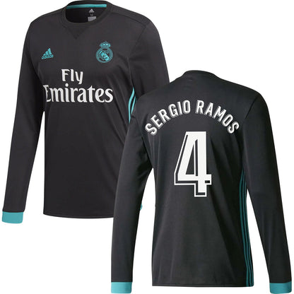 Real Madrid CF Away Long Sleeve Jersey 2017/18 Adults-Footzilla